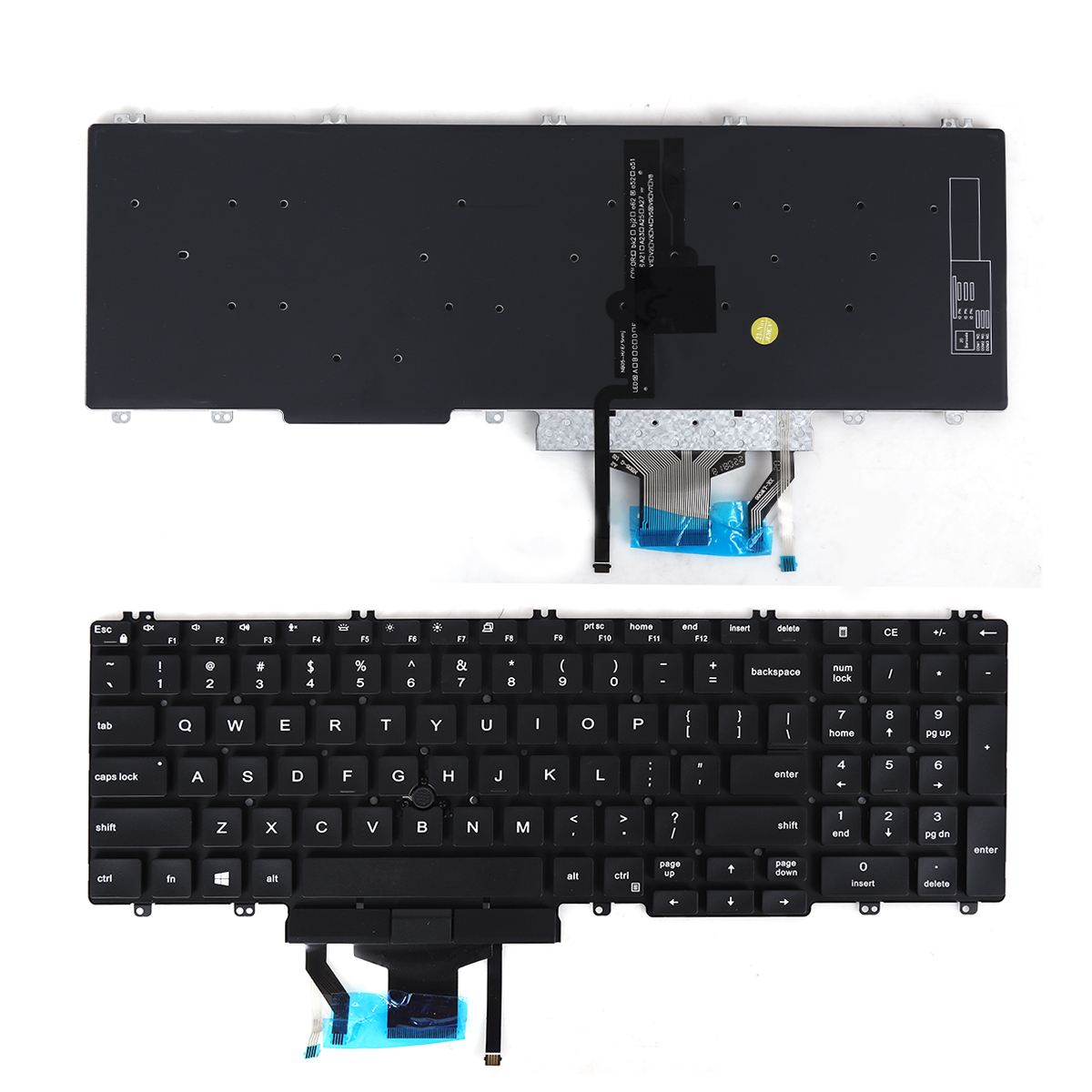 New Replacement Laptop Keyboard For DELL LATITUDE 5500 5501 5510 5511 2019 BLACK(Backlit Win8) US Layout的图片